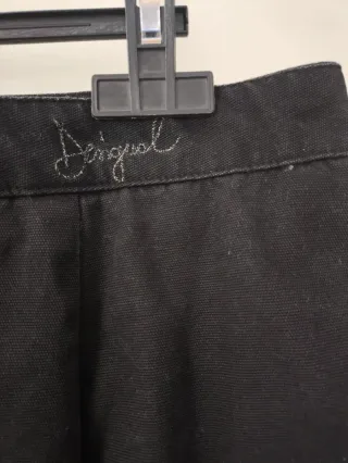 Falda vaquera corta Desigual negra