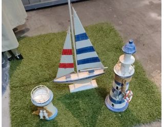 Set Accesorios Náuticos Barco y Faros
