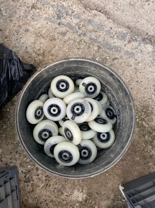 83 Ruote per Pattini a Rotelle Bianche