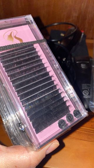 Extensiones de pestañas negras 12 cajas