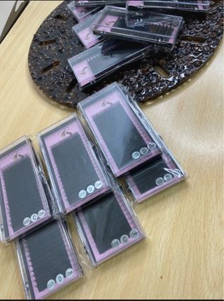 Extensiones de pestañas negras 12 cajas