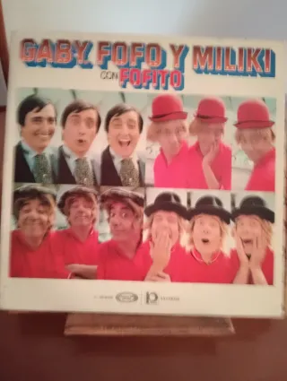 Vinilo Gaby Fofo y Miliki con Fofito