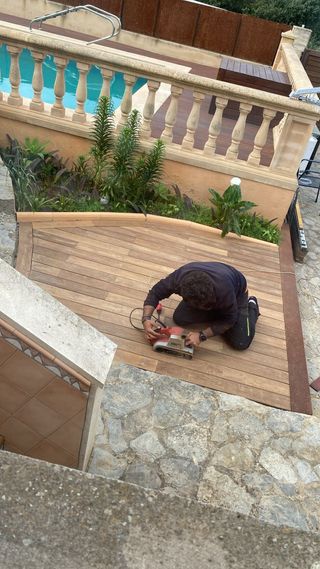 Tarima de teca por metros