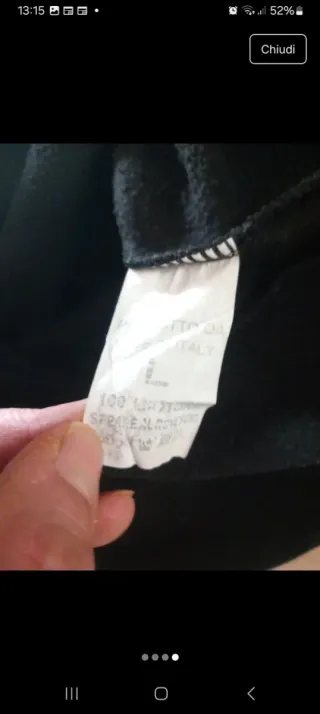 Felpa uomo Made in Italy fiamme