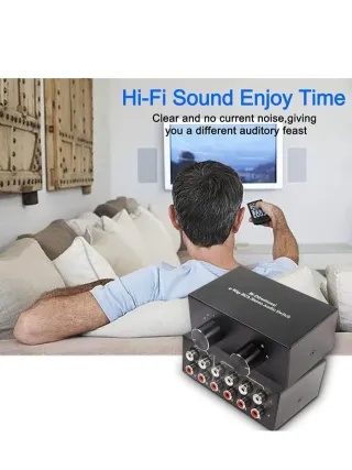 Conmutador Audio RCA Bidireccional 4 Vías