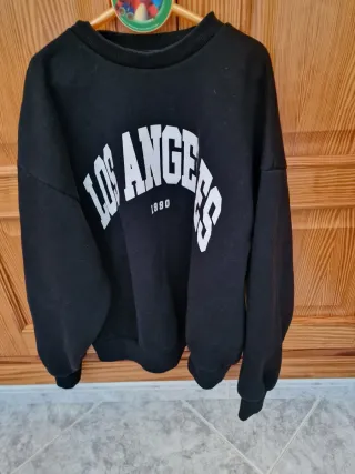 Sudadera Los Angeles Negra Chica
