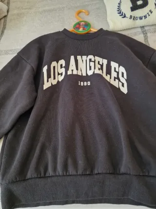Sudadera Los Angeles Negra Chica