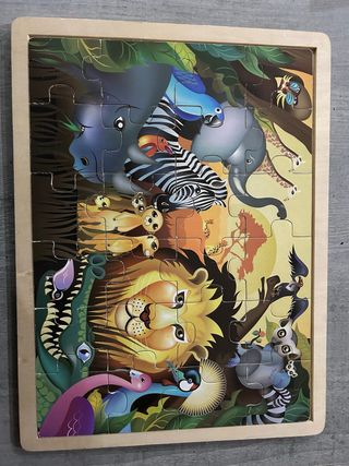 Puzzle de madera animales