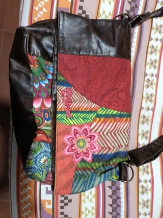 Bolso Desigual Marrón Multicolor