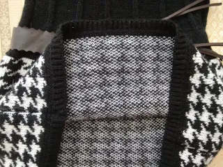 Vestido invierno negro y blanco