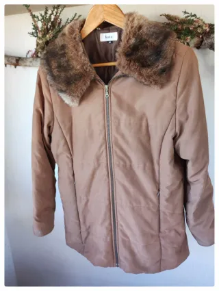 Chaqueta Festa marrón con cuello pelo T.42