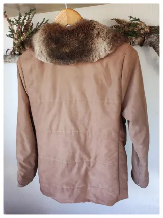 Chaqueta Festa marrón con cuello pelo T.42