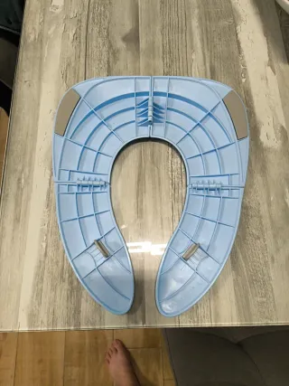 Adaptador WC infantil azul con osito