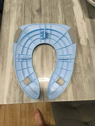 Adaptador WC infantil azul con osito