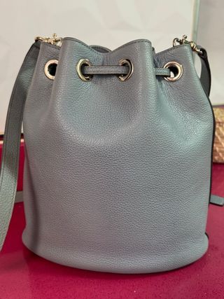 Bolso bombonera Furla Gris piel