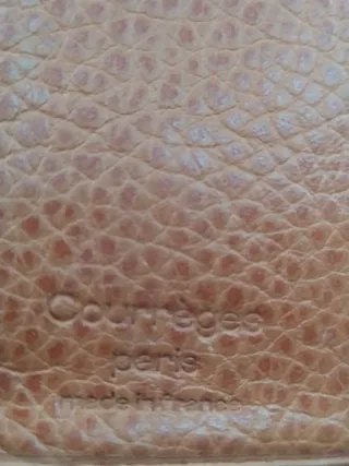 Cartera Courrèges Marrón Piel