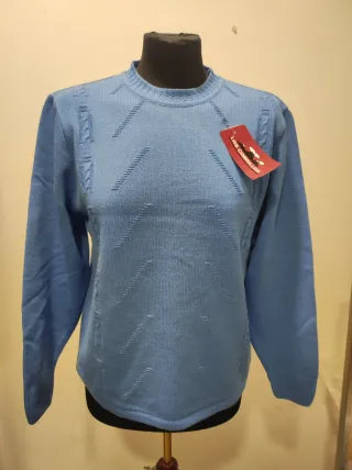 Jersey de punto azulón .Talla M.