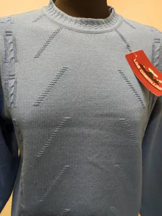 Jersey de punto azulón .Talla M.
