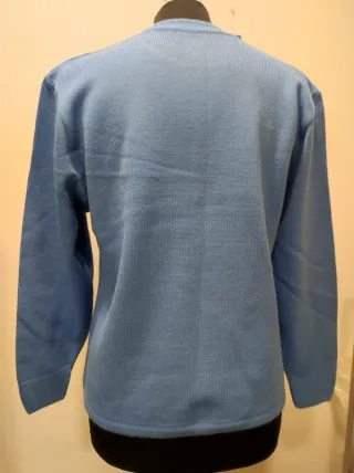 Jersey de punto azulón .Talla M.