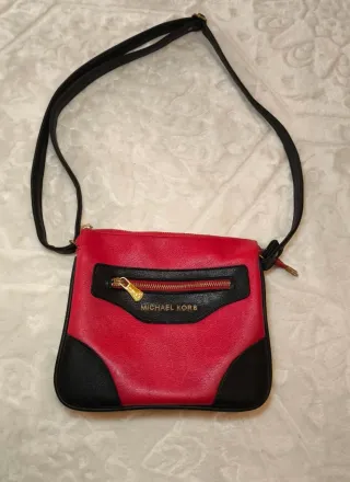 Borsa Michael Kors rossa e nera