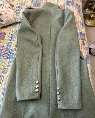 Cappotto lungo doppiopetto Made in Italy - Nuovo