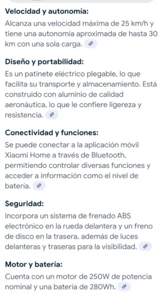 Patinete Eléctrico Xiaomi Mi Scooter 365