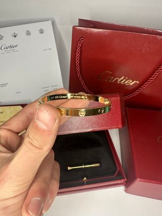 Pulsera Cartier Love Oro