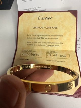 Pulsera Cartier Love Oro
