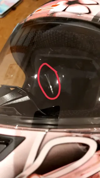 Casco Moto Integral LS2 Rosa Flores