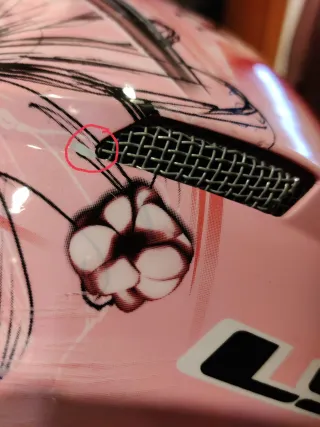 Casco Moto Integral LS2 Rosa Flores