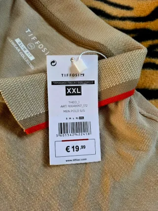 Polo Tiffosi Beige Talla XXL