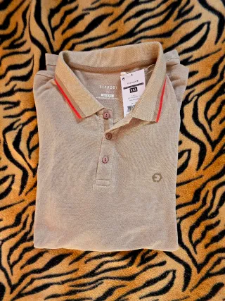 Polo Tiffosi Beige Talla XXL