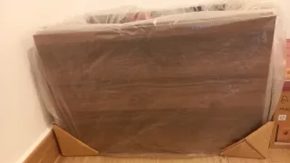 Mueble de baño imitación madera nogal