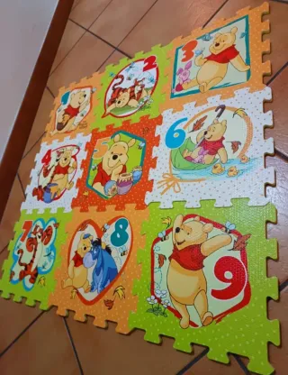 Tappeto puzzle con numeri Winnie the Pooh