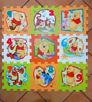 Tappeto puzzle con numeri Winnie the Pooh
