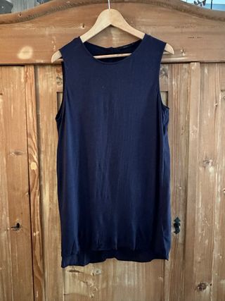 Top COS sin manga seda y viscosa Talla Única