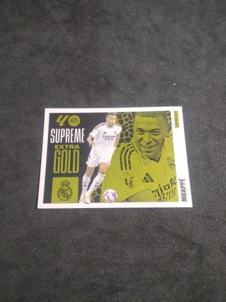 Cromos de Mbappé Extra Gold Supreme Liga este