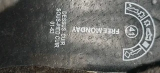 Botines de cuero negros talla 41