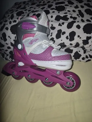 Patines en línea 4 ruedas morados