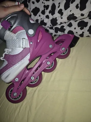Patines en línea 4 ruedas morados