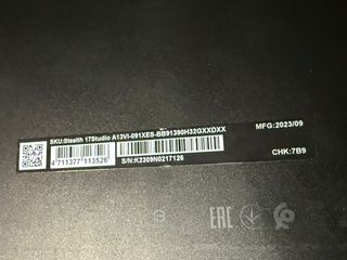 Portátil MSI Stealth 17 Studio A13VI-091XES