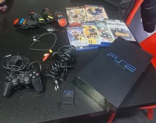 Console PlayStation 2 Nera + Giochi e Accessori
