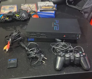 Console PlayStation 2 Nera + Giochi e Accessori