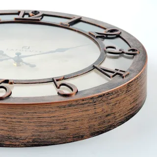 Reloj de Pared Vintage Bronce Silencioso