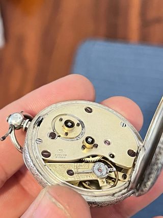 Orologio da tasca o ciondolo da donna in argento 935