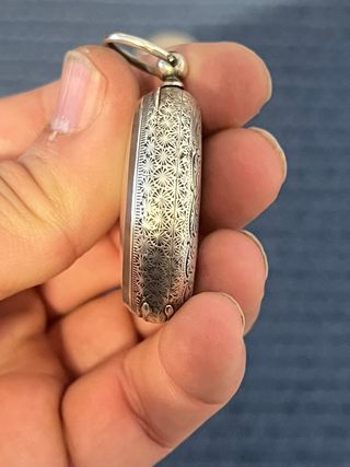 Orologio da tasca o ciondolo da donna in argento 935