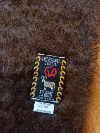 Bufanda Ezcaray Mohair Lana Marrón