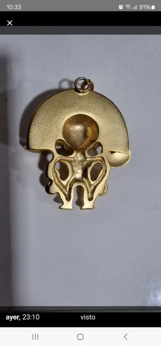 Colgante Chamán Dorado