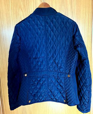 Parka acolchada azul marino