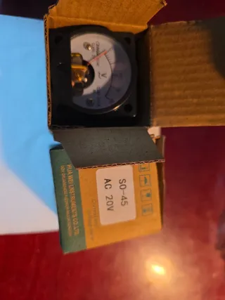 2 Medidores Corriente Voltaje AC 20V